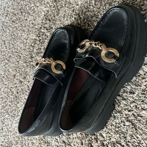 Zara Black Loafers